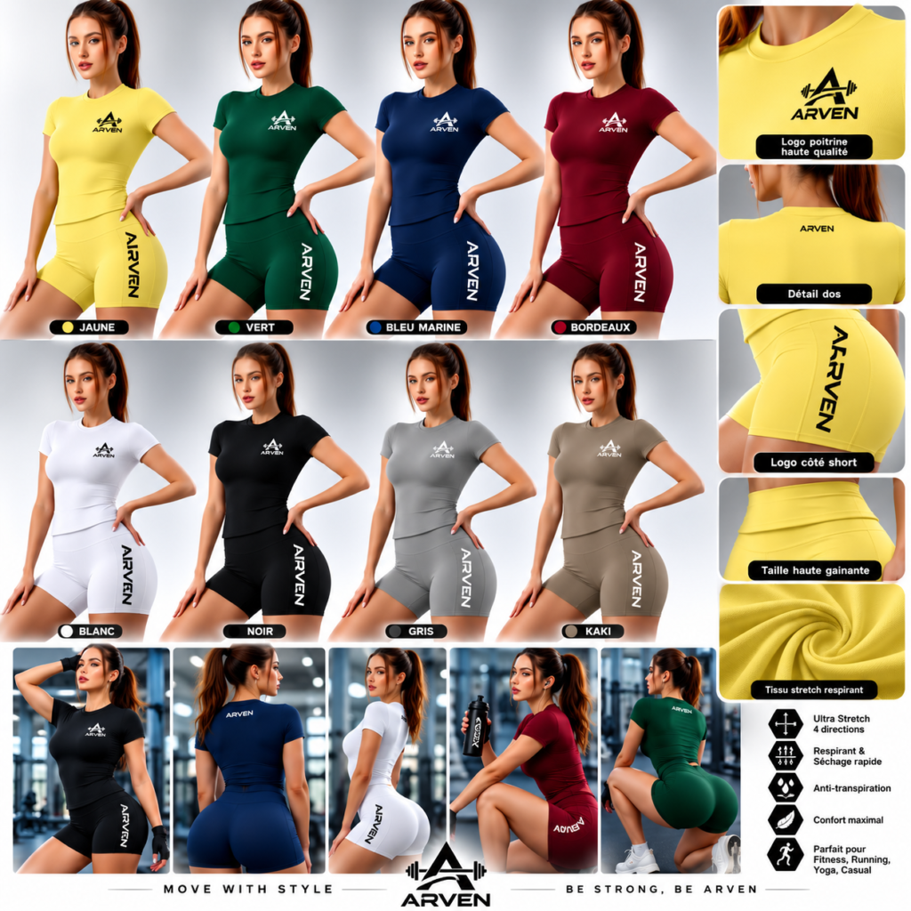Women's fitness set (leggings + sports bra)